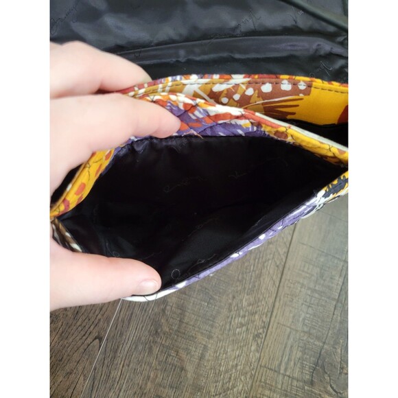 Vera Bradley Saddle Bag Crossbody Purse Painted Feathers - Picture 4 of 10